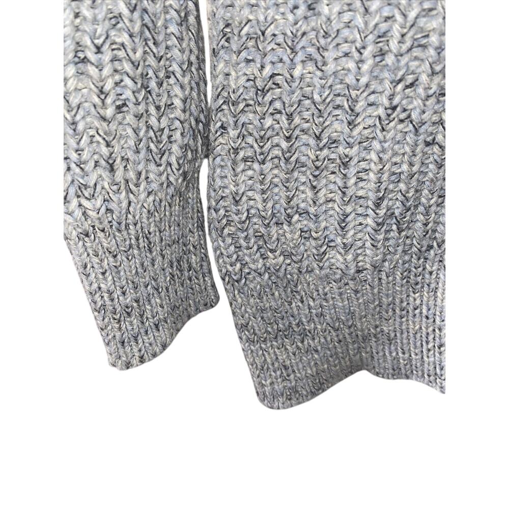 Lucky Brand Womens XS Boyfriend Cardigan Gray Cotton Knit Button Sweater - Picture 5 of 8